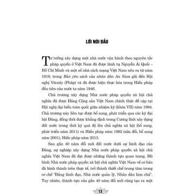 Xây dựng, hoàn thiện nhà nước pháp quyền xã hội chủ nghĩa Việt Nam. Giai đoạn mới, yêu cầu mới - bản in 2024
