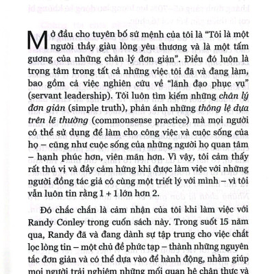 Những Chân Lý Đơn Giản Về Lãnh Đạo