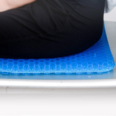 Chống đau mỏi Đệm ngồi lót mông 3D Silicon thoáng khí cấu trúc tổ ong - dáng mới đệm rộng Ô tô