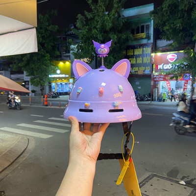 Lò Xo Kuromi - Phụ Kiện Trang Trí Nón Bảo Hiểm Kuromi Lắc Lư – Đồ Chơi Gắn Mũ Siêu Dễ Thương, Nhiều Màu