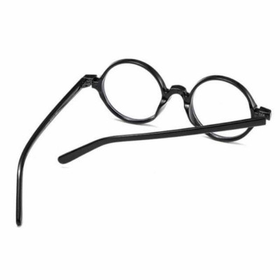 Kính Mắt Chống Ánh Sáng Dáng Tròn Nhỏ Thầy Bói Mini Gọng Nhựa - Đường kính 4,3cm