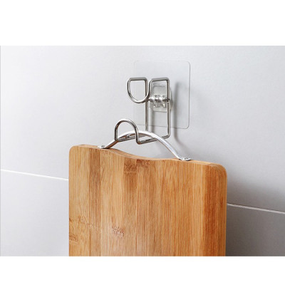 Combo 2 móc dính tường treo chậu nhà tắm, móc inox treo đồ gia đình tiện tiện ích 