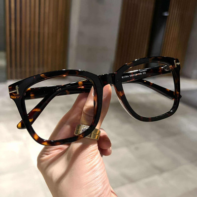 Kính mắt unisex Mắt vuông to Oversize gọng nhựa Aetate cao cấp