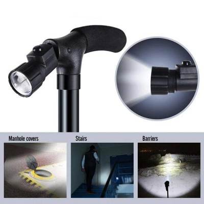 Gậy batoong đa năng (chống trượt, có đèn pin) phù hợp cho người cao tuổi