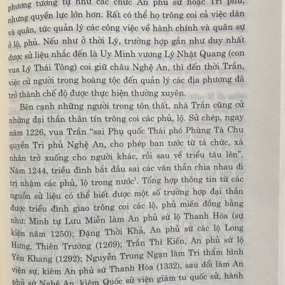 Cơ Cấu Hành Chính và Tổ Chức Quản Lý Địa Phương Thời Lý - Trần ( Thế Kỷ XI - XIV)