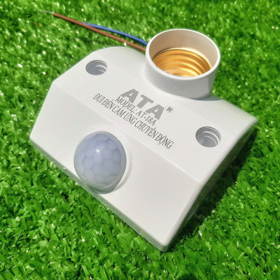 Đuôi Chuôi Đèn Cảm Ứng Hồng Ngoại Cao Cấp ATA 18A Tự Động Tắt Mở Khi Có Người, Có Thể Điều Chỉnh Thời Gian.