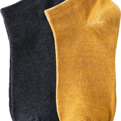 Combo 5 Đôi Tất , Vớ Nam / Nữ Cổ Ngắn Trơn Siêu Mềm Mại Nhiều Màu