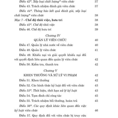 Luật viên chức năm 2010 (sửa đổi, bổ sung năm 2019) bản in 2024