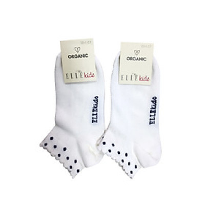 Set 2 đôi tất học sinh cổ ngắn ORGANIC dành cho trẻ từ 12-15 tuổi thương hiệu ELLE EK98 LOC2