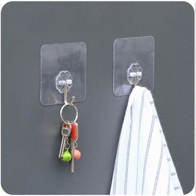 Combo 5 Móc Treo Dán Tường KhoNCC Hàng Chính Hãng - Chịu Lực 5kg - Bề Mặt Mịn Nhẵn Đạt Hiệu Quả Nhất - KhoNCC-MTDT (Màu trắng trong)