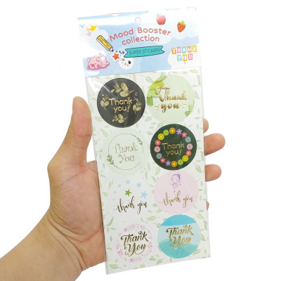 Sticker Cảm Ơn Ánh Kim - Teenage CTE-032 (5 Tờ)