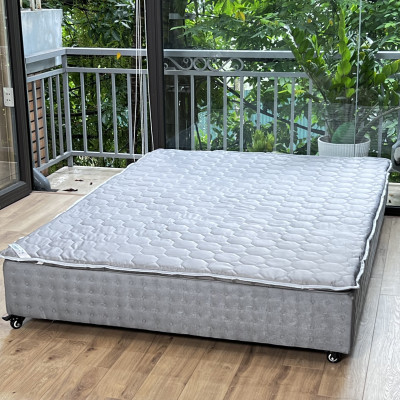 Topper làm mềm nệm LIDACO vải phi lụa mát mịn có khóa kéo