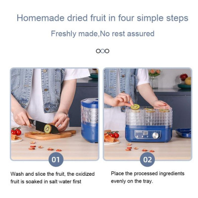 Máy Sấy Thực Phẩm Và Trái Cây Frunuts L-01D 350W Có 5 Khay Sấy Riêng Biệt - HÀNG NHẬP KHẨU