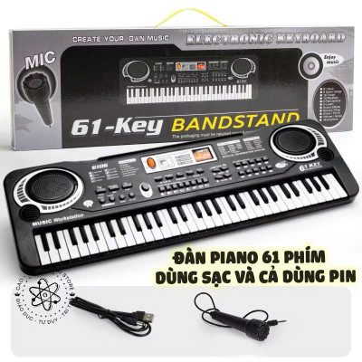 Đàn Điện Tử 61 Phím Kèm Mic Cho Bé Quà Tặng Giáo Dục Cho Trẻ - HÀNG CHÍNH HÃNG MINIIN