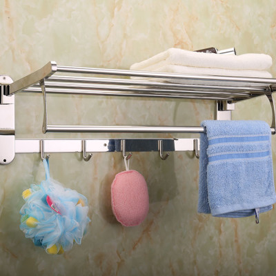 Kệ treo khăn tắm Inox SUS 304 đa chức năng Eurolife EL-B7 (Trắng bạc)