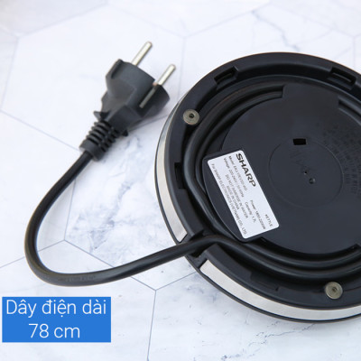 Bình Đun Siêu Tốc Sharp EKJ-17EVSD-WD (1.7 lít) - Hàng Chính Hãng