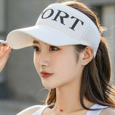 Mũ thể thao sport nửa đầu - Mũ lưỡi trai nửa đầu phong cách thời trang Aloha style-Nón Kết nửa đầu Nữ  Spor - Trắng