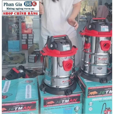 [chính hãƞg] Máy hút bụi KHÔ ƯỚT JETMAN 18L CÔNG SUẤT 1600W, CÓ CHỨC NĂNG THỔI, 100% DÂY ĐỒNG