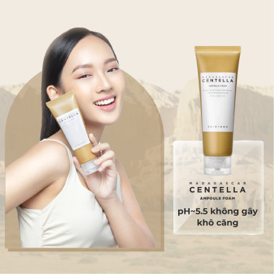 Bộ 3 Sản Phẩm Dưỡng Da Skin1004 Madagascar Centella bao gồm  Sữa rửa mặt 125ml + Toner 210ml + Serum 55ml