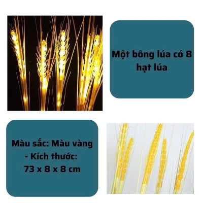 Bó 10 Bông Lúa Đèn Led Bông Lúa Vàng Tài Lộc, Trang Trí Ban Thờ, Ban Thần Tài, Trang Trí Sân Vườn - HÀNG CHÍNH HÃNG MINIIN