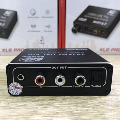 Bộ Chuyển Âm Thanh Quang Vinagear XL6 Pro Tích Hợp Nút Tăng Giảm Âm Lượng - Hàng Chính Hãng