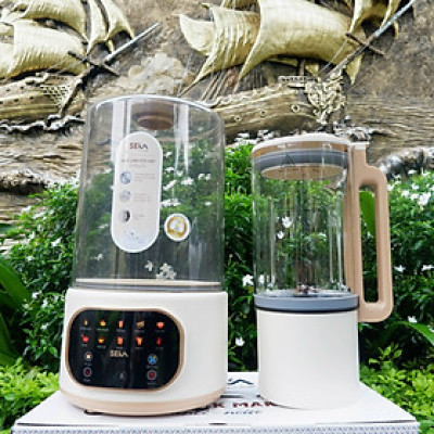 Máy làm sữa hạt SEKA E500 10 chức năng, chống ồn, tốc độ xay mạnh, dung tích 1.5L, lưỡi dao 12 cánh siêu bền hàng nhập khẩu