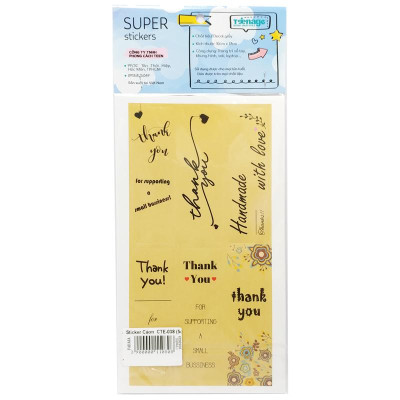 Sticker Cảm Ơn - Teenage CTE-038 (5 Tờ)