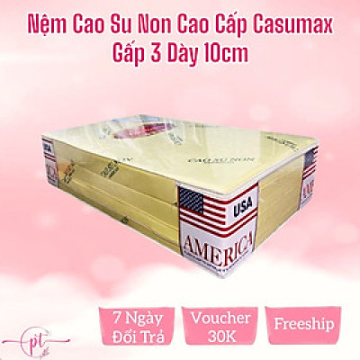 Nệm Cao Su Non America Đệm Cao Su Non Hàng Chính Hãng Gấp 3 Đủ Size 1m Đến 1m8 Dày 10cm