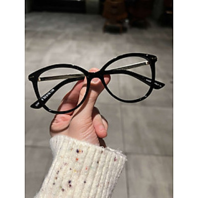 Kính Mắt mèo gọng kim loại họa tiết cao cấp