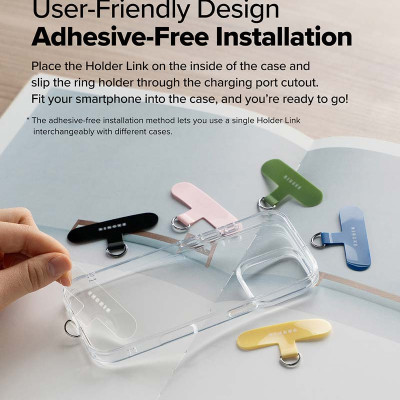 Dây đeo điện thoại RINGKE Holder Link Flow Finger Ring Strap - Hàng Chính Hãng