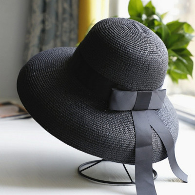 Nón rộng vành đi biển đẹp Mũ rộng vành đi biển Mũ cói đi biển rộng vành chống tia UV Panama thời trang Hàn Quốc dona21040810