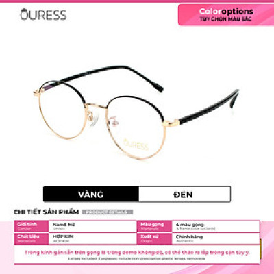 Gọng kính cận 2052 hợp kim thời trang mắt kính OURESS nam nữ siêu nhẹ siêu bền
