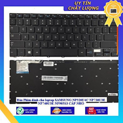 Bàn Phím dùng cho laptop SAMSUNG NP520U4C NP730U3E NP740U3E NP905S3 CÁP NHỎ - MÀU BẠC - CÓ ĐÈN - Hàng Nhập Khẩu New Seal