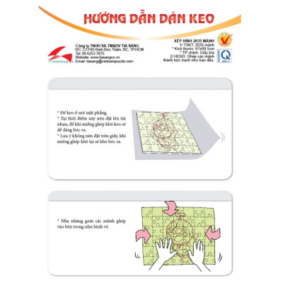 Tranh xếp hình Tia Sáng Đàn gà 30 mảnh ghép - Tặng kèm tranh tô màu cho bé