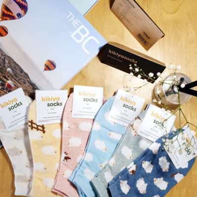 Tất vớ nữ cổ ngắn hình cừu Kikiya Hàn Quốc cao cấp W-A-002