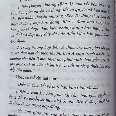 Soạn Thảo Hợp Đồng Hiệu Quả - Tuyển Tập Hợp Đồng Chuyển Nhượng Quyền Sử Dụng Đất, Quyền Sở Hữu Nhà Ở - Góc Nhìn Bên Nhận Chuyển Nhượng