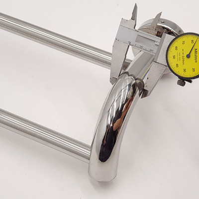 Máng treo khăn đôi cong Inox SUS 304 Eurolife EL-B3 (Trắng bạc)