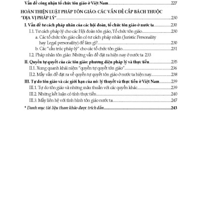 Nhà Nước Pháp Quyền Và Tôn Giáo Ở Việt Nam - Tôn Giáo Và Luật Pháp