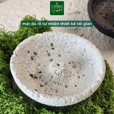 Đế Hứng Nhang Thảo Mộc Bằng Đá Phong Cách Wabi Sabi Trang Trí Nhà Bàn Thờ Thiền