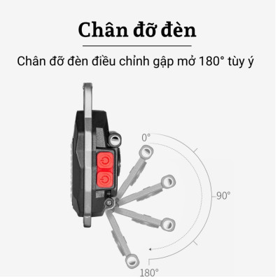 Đèn pin móc khóa đa năng mini 5in1, đèn led siêu sáng, pin sạc, có nam châm, còi cảnh báo - Hàng chính hãng