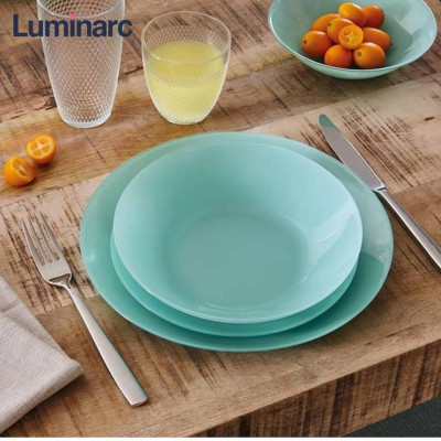 Đĩa (dĩa) thủy tinh nông lòng Luminarc Diwali 19cm P2613 | Hàng chính hãng