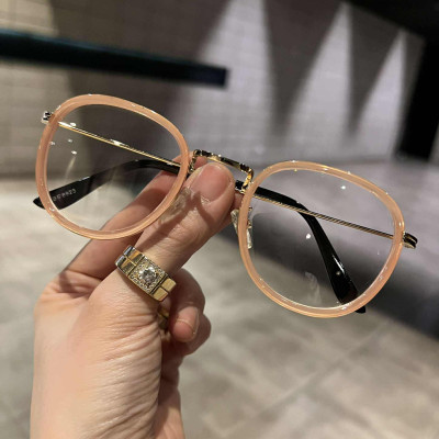 Kính Mắt tròn màu hồng dễ thương cho nữ