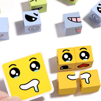 Bộ Đồ Chơi Xếp Rubik Biểu Cảm Cho Bé Hình Cảm Xúc - Hàng chính hãng 