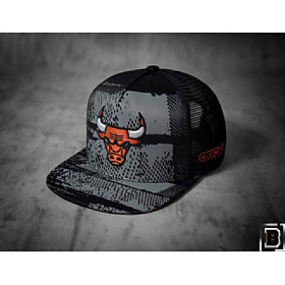 (Hàng VNXK) Nón kết, mũ lưỡi trai Trâu Chicago vải kaki phối lưới đẹp form chuẩn thời trang