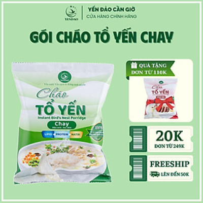 Yến Đảo - Gói Cháo Yến Chay Chất Lượng Giàu Dinh Dưỡng Ăn Liền Tiện Lợi Cho Mọi Người