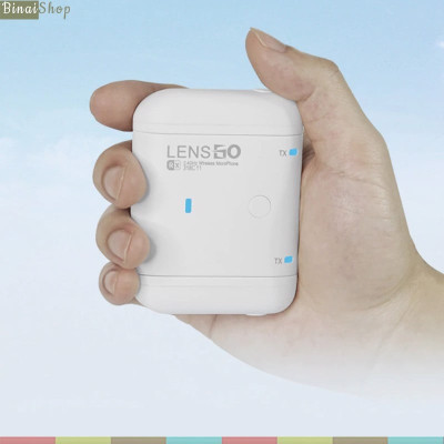 Lensgo 318C II - Micro Cài Áo Không Dây 2.4GHz, Trang Bị Eco, Tích Hợp Sạc RX, Cho Smartphone, Máy Ảnh Máy Quay, Phạm Vi Hoạt Động 100m (Tặng Tay Cầm Lensgo L3)- hàng chính hãng