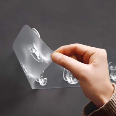 thanh giá Móc 4 & 6 treo quần áo đa năng dán tường siêu dính ( tặng bộ chổi mini vệ sinh lò vi sóng 2 in 1 có hít từ hàng nội địa nhật )