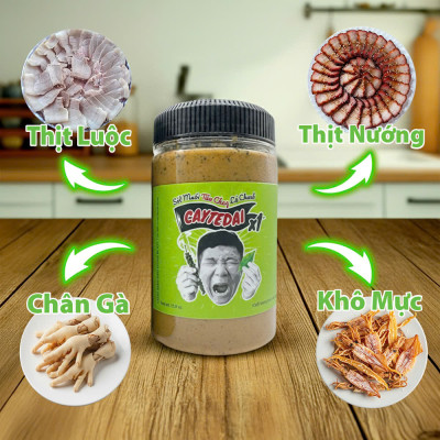 Sốt Muối Tiêu Chay Lá Chanh CayTeDai X1 - Sốt Ăn Liền Lâm Vlog Caytedai Hương Vị Chua Cay Mặn Ngọt Hài Hòa, Phù Hợp Ăn Vặt & Bữa Chính
