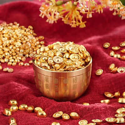 Kim Nguyên Bảo Set 100 Viên, Kim Nguyên Bảo Tài Lộc, Kim Nguyên Bảo May Mắn