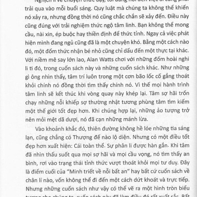 Minh Triết Về Nỗi Bất An - Một Thông Điệp Cho Thời Đại Đầy Lo Âu (Tái Bản 2023)